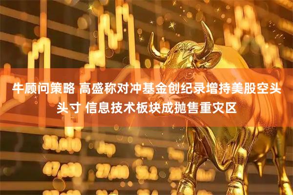 牛顾问策略 高盛称对冲基金创纪录增持美股空头头寸 信息技术板块成抛售重灾区
